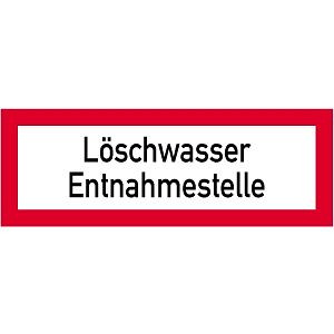 Moedel Löschwasser Entnahmestelle, Alu, reflektierend RA1, 297x210 mm, 57751