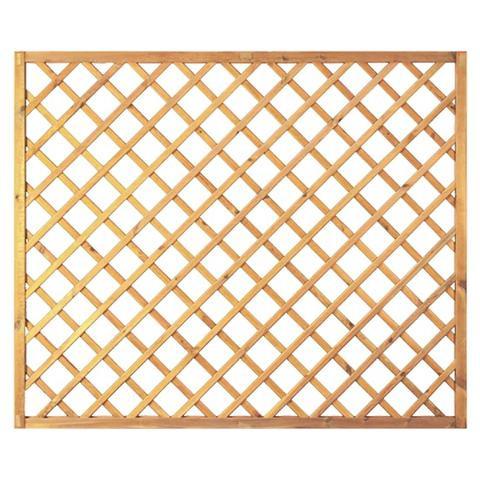 T&J Diagonal-Rankzaun 180 x 150 cm, MW 10 x 10 cm, Rahmen 45/45 mm, kdi grün, Leisten 12 x 30 mm, genagelt, 11603