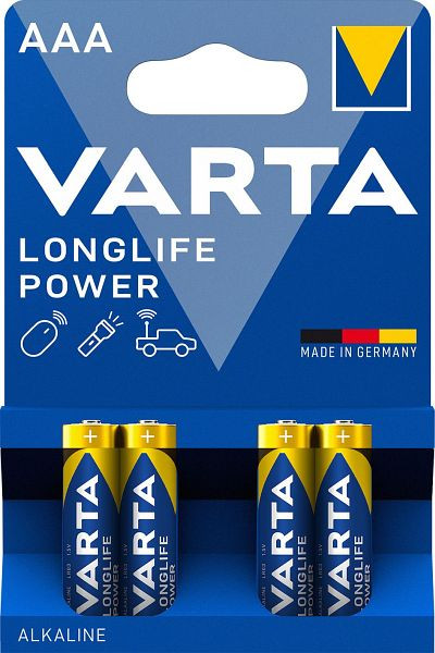 VARTA Batterien LONGLIFE Power - Micro/LR03/AAA, 1,5 V, 04903121414