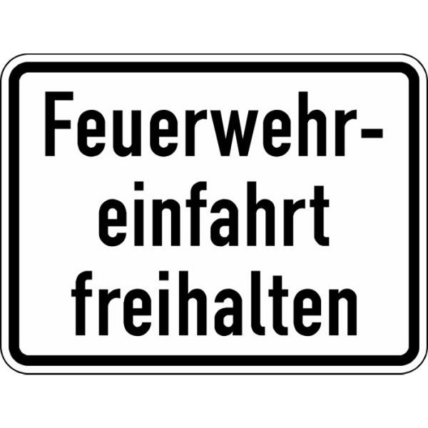 Stein HGS Feuerwehreinfahrt freihalten Nr. 2431, 450x600mm /RA1/Flachform 3mm, 2431-213