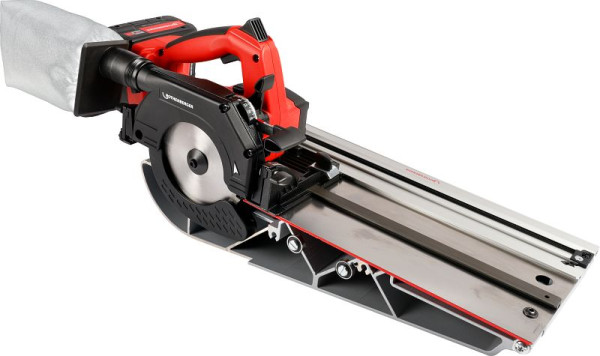 Rothenberger PIPECUT mini, DURACUT Uni Sägeblatt, 18V/4Ah CAS Akku, Ladegerät EU, Führungsschiene, 1000003398