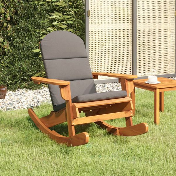 vidaXL Adirondack-Schaukelstuhl mit Kissen Massivholz Akazie, 360037