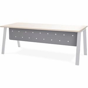 Rocada Fußraumblende für Schreibtisch Metal 200 cm (177x30 cm) grau, 3942