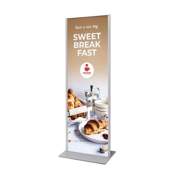 Showdown Displays Totem Panel Plus 594x1682x3mm Silber, TPP2xA1