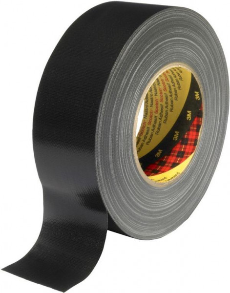 3M Scotch Gewebeklebeband 389, schwarz, 50 m x 100 mm, VE: 8 Rollen, 7000111463