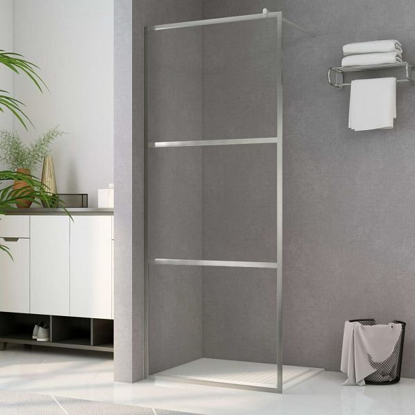 vidaXL Duschwand für Begehbare Dusche mit Klarem ESG-Glas 90x195 cm, 146636