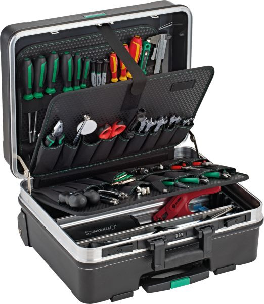 STAHLWILLE Elektronik-Werkzeug-Sortiment 13210N, Länge 520mm Breite 280mm Höhe 460mm 99 Stück, 96221010