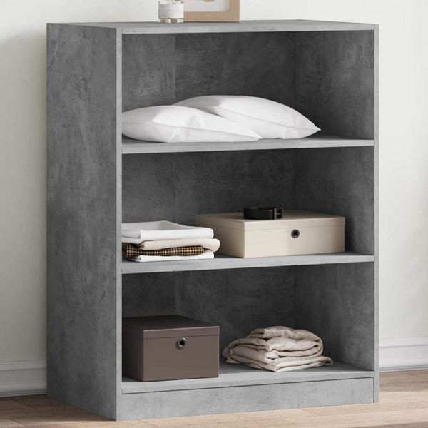 vidaXL Kleiderschrank Betongrau 77x48x102 cm Holzwerkstoff, 840824