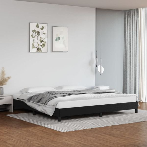 vidaXL Bettgestell Schwarz 200x200 cm Kunstleder, 346922