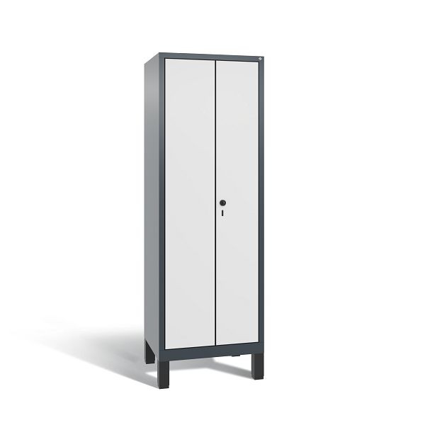 C+P Spind Evolo, 2 Abteile, H1850xB610xT500 mm, Anthrazit/MDF Weiß, 48012-20 S10375