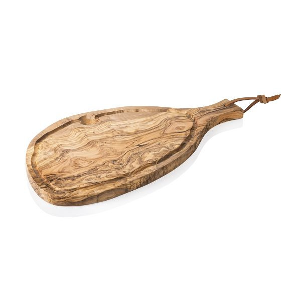 WAS Servierbrett PURE OLIVE, mit Griff, 50 x 23 cm, Olivenholz, 1849050