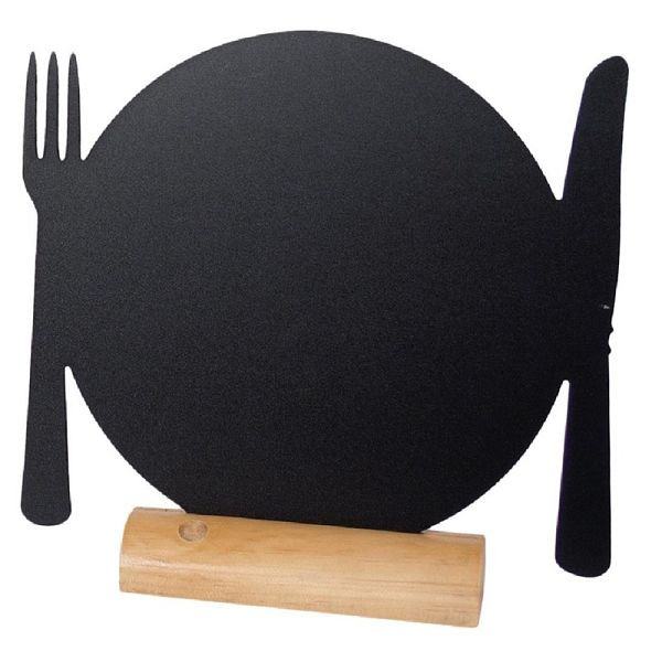Securit Minitischtafel Teller, VE: 3 Stück, 10 x 10,5 x 2 cm, GL112