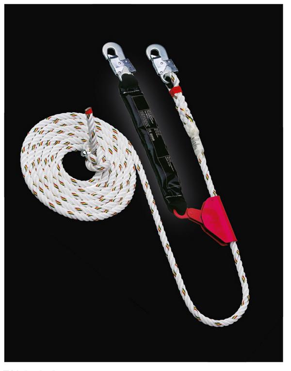 Führungsseil EN 353-2 - 20m Länge Mit Karabinerhaken Für Höhensicherung