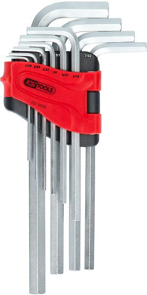 KS Tools Innensechskant-Winkelstiftschlüssel-Satz, lang, 10-teilig Zoll, 151.5020