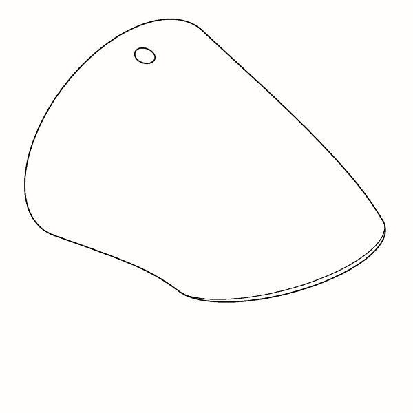 KWC Duschkopf, AQUAJET-Slimline, für Duschpaneel, Strahlboden, silikonfrei, 2030063879