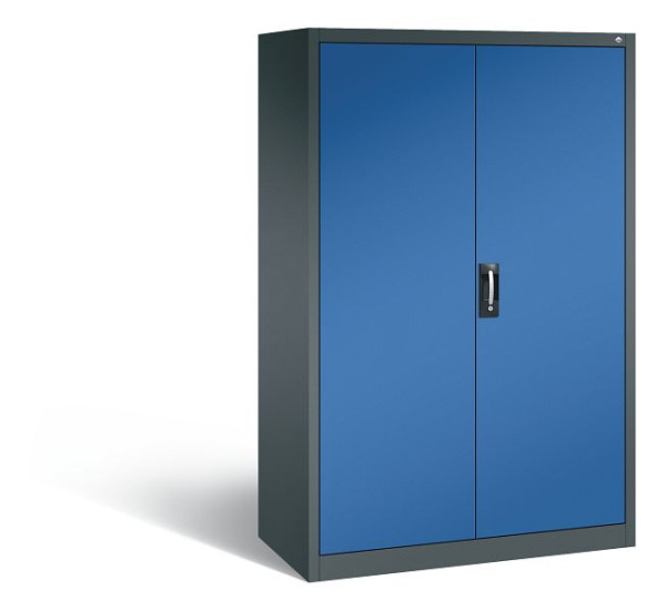 C+P Werkzeugschrank Acurado, H1950xB1200xT600mm, Farbe: Anthrazitgrau / Enzianblau, Muldengriff, 8932-00 S10841