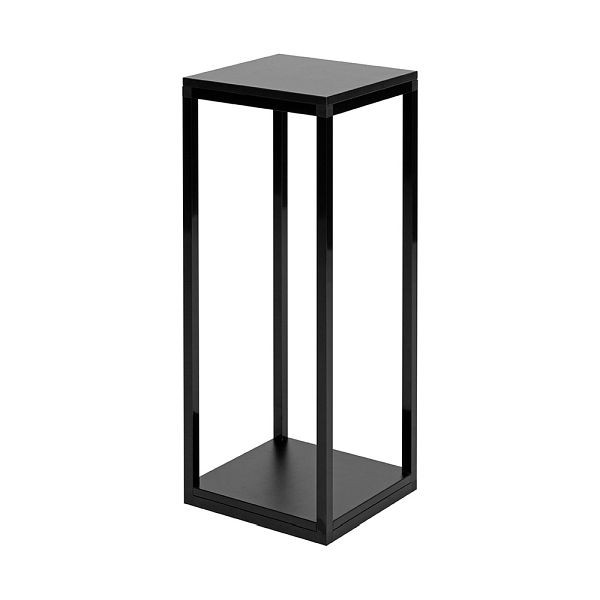 VKF Renzel Präsentationssockel / Säulendisplay / Säule „Construct", schwarz / schwarz schwarz 300 x 800 x 300 mm (B x H x T), 51.0162.55