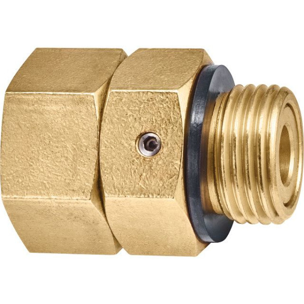 GEKA Drehnippel AG G1/2 x IG G1/2 MS, VE: 5 Stück, 06.5100