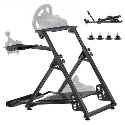 VEVOR Lenkradständer, verstellbar & faltbar für Logitech G923 G920 G29 G27, Thrustmaster T300RS TX F458 T500RS T3PA-PRO, XXZJXXFGCG00EHKMT001V0