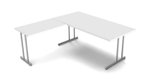 Kerkmann Winkelarbeitsplatz, Start Up, B 1800 mm x T 1800 mm x H 750 mm, Farbe: Weiß (Montage), 11436610-1