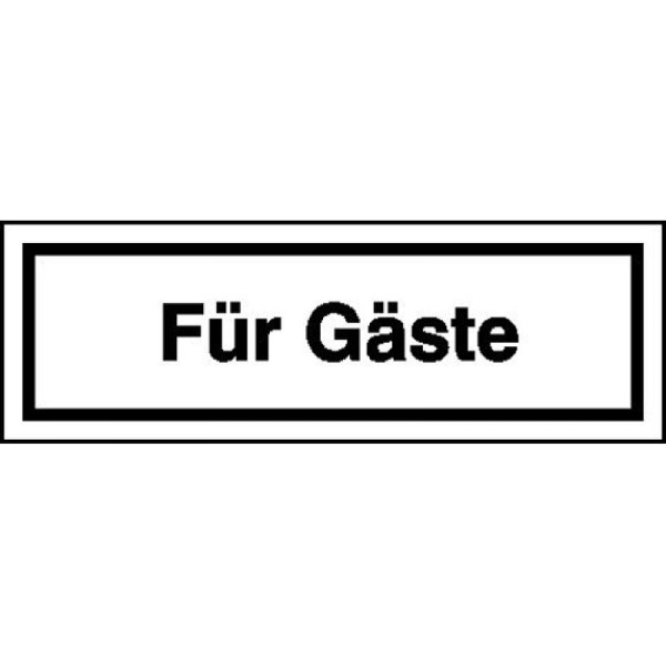 Stein HGS Hinweisschild für Gaststätten, Pensionen, Hotels, Für Gäste, 21.5378