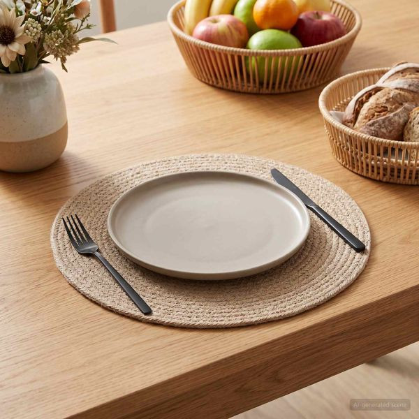 vidaXL Jute-Untersetzer 50 Stk. Natur 100% Tossa-Jute, 42012304