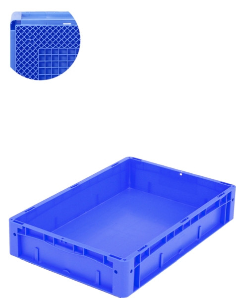 BITO Eurostapelbehälter XL /XL 64121Rx600x400x120 blau, RX-Boden, C0291-0083