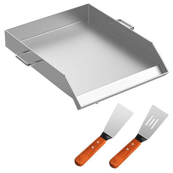 VEVOR 46 X 40cm Edelstahl Griddle Flat Top Flach Grill Kochgeschirr Grilling 18×16in, SKJPDJG16X18YC001V0