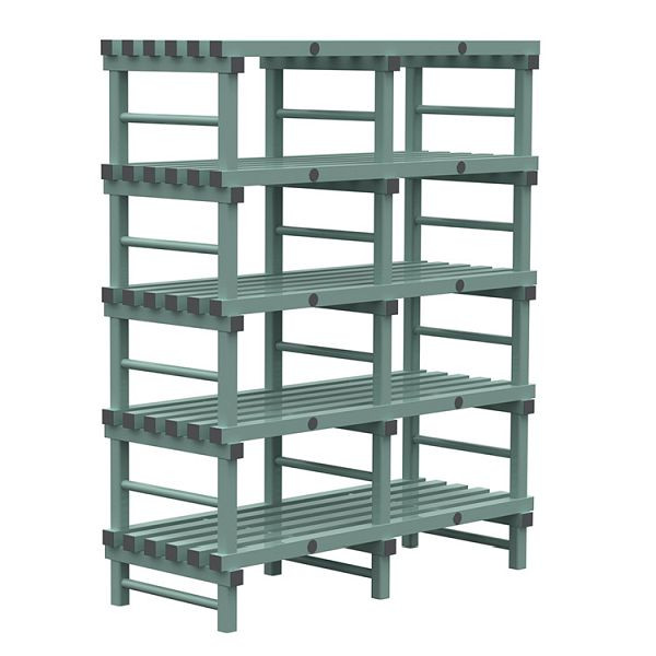 REA Euro-Regal 1500x600x1850mm, 5 Ständer mit 350mm Abstand, 308.193
