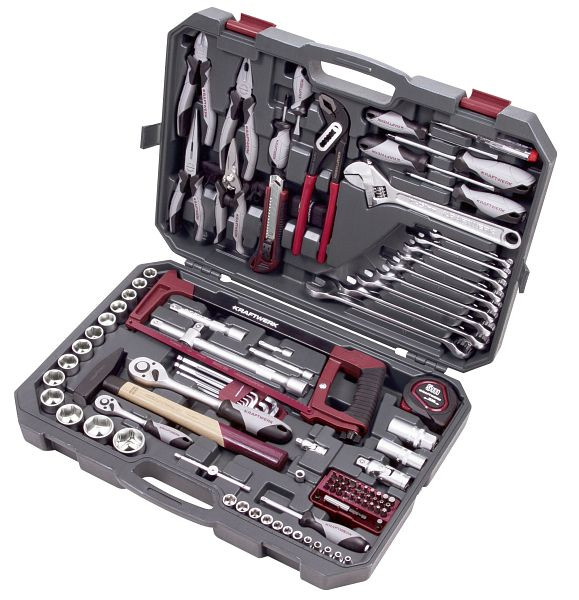 Kraftwerk Werkzeugkoffer, Basic, 1/4"+1/2", 115-teilig, 204.105.600