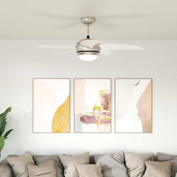 vidaXL Deckenventilator mit Licht und Fernbedienung Ø 110 cm, 42035651