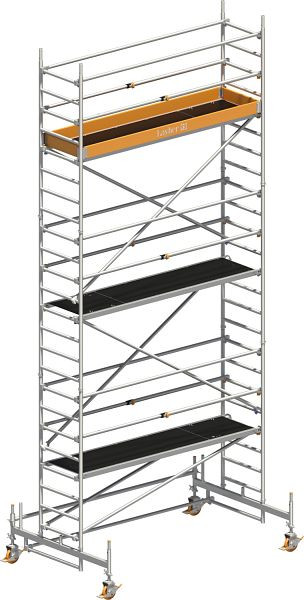 Layher Gerüst Uni Standard P2 mit Uni Telegeländer, Max. Plattformhöhe: 5,35 m, 1411105