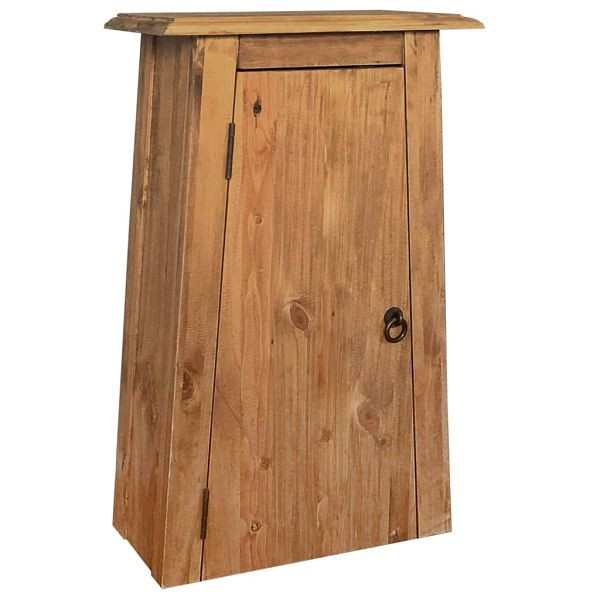 vidaXL Bad-Wandschrank Massivholz Kiefer 42x23x70 cm, 246039