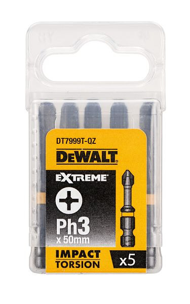 DeWalt Torsion Bit schlagfest Ph3 50mm, VE: 5 Stück, DT7999T-QZ