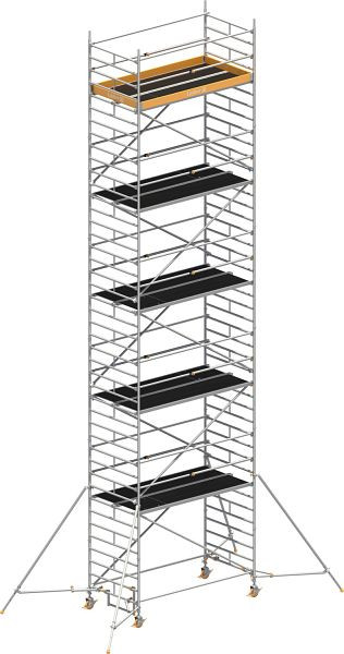 Layher Gerüst Uni Breit P2 mit Uni Telegeländer und Gerüststützen, Max. Plattformhöhe: 10,20 m, 1412130