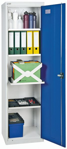 stumpf Werkzeug- und Materialschrank Serie 2000, 7035/5010, 4 Fachböden, 2005074