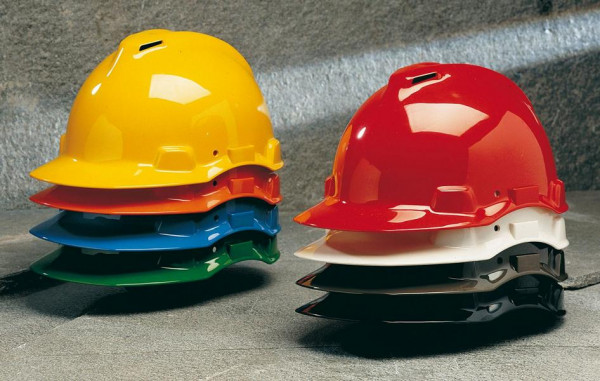 3M Schutzhelm G22DO in Orange, belüftet, mit Pinlock und Lederschweißband, VE: 20 Stück, 7000107938