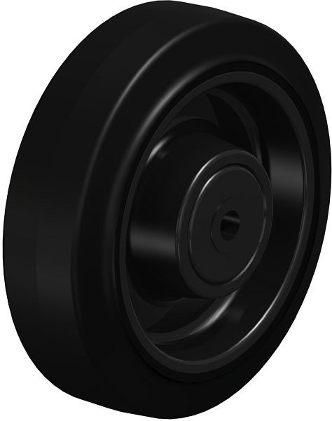 Blickle POEV 160/12KD Rad aus Elastik-Vollgummi, Schwarz, 94771