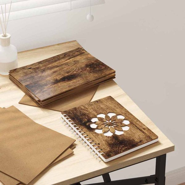 vidaXL Dekoplatten 150 pcs Räuchereiche 21 x 30 x 0.3 cm Holzwerkstoff, 885573