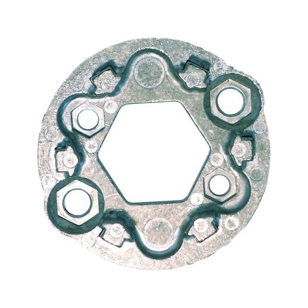 Kaiser Nienhaus Motorlager für Markisen mit 48mm Schraublochabstand, Clipslager, Ø75mm, 212153