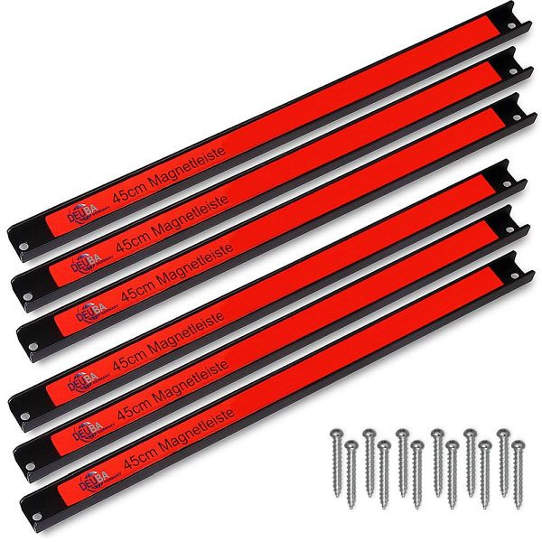 DEUBA Magnetleiste 6er-Set 45cm inkl Montagematerial, 994936