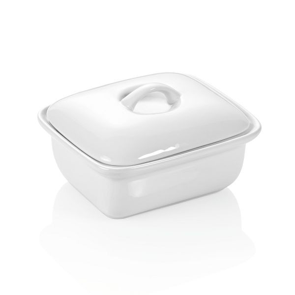 WAS Butterdose mit Deckel, Porzellan, 4920250, 4044925051828