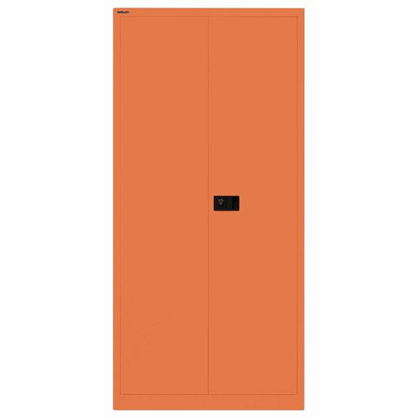 Bisley Flügeltürenschrank UNIVERSAL, 4 Fachböden für 5 Ordnerhöhen, Breite 914 mm, Tiefe 400, 603 orange, Belastbarkeit: 80kg je Fachboden, E782A04G603