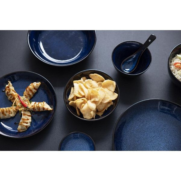 Olympia Luna Mitternachtsblaue Schalen mit Fuß 205mm, VE: 4 Stück, DZ776