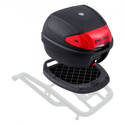 VEVOR Motorrad-Topcase 38 L, PP-Material, reflektierend, wasserdicht, abnehmbar, Helmkoffer (415 x 395 x 305 mm), MTCSLDXHS38LA6PWOV0