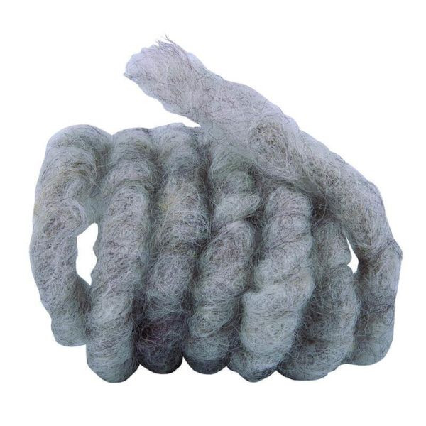 NOOR Wollkordel aus Schafwolle 3m Durchmesser 1cm grau/braun, 155004