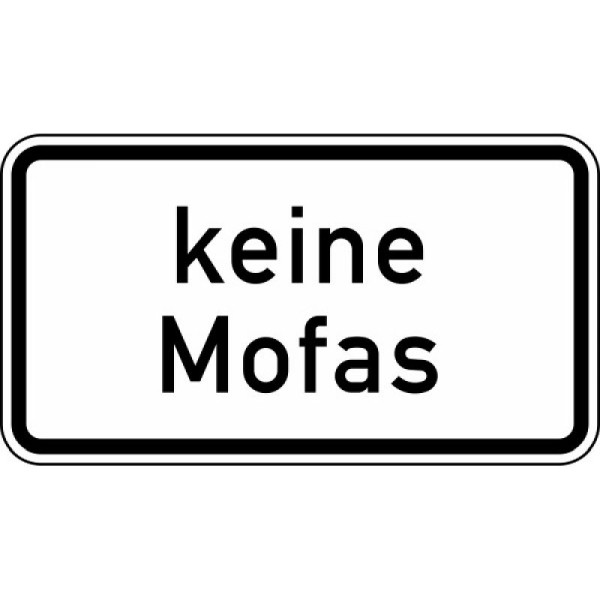 Stein HGS Keine Mofas Nr. 1012-33, 420 x 231 mm, Alform, RA2, 1012-33-122
