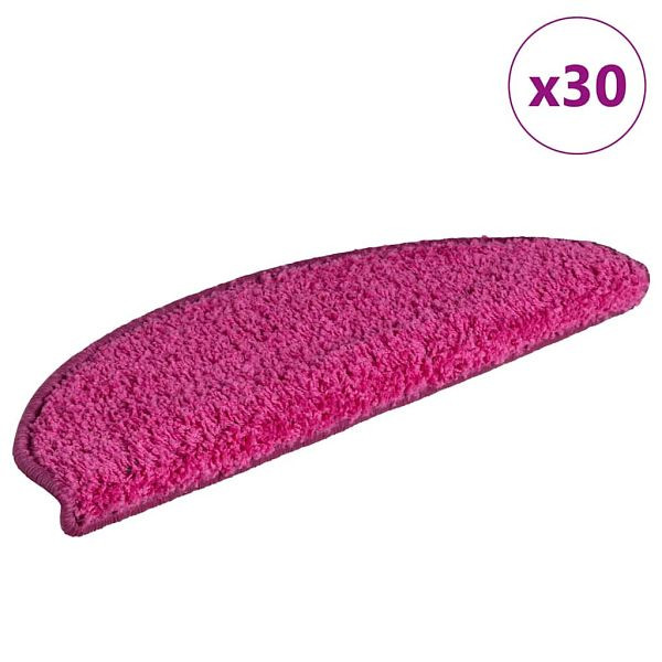 vidaXL Stufenmatten 30 Stück 65x21x4 cm Rosa Halbrund Groß, 3365822