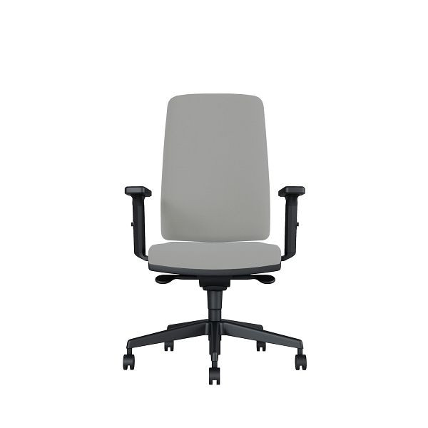 Bisley Bürodrehstuhl Stone, Tiefenverstellbarer Sitz, Mit Armlehnen, Kunststofffußkreuz, MR6629 grey, STONETKLMR6629