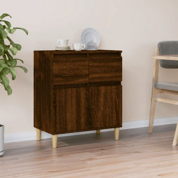 vidaXL Sideboard Braun Eichen-Optik 60x35x70 cm Holzwerkstoff, 819683